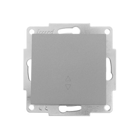 Выключатель Lezard Vesna одноклавишный встраиваемый платина проходной (742-3588-105)