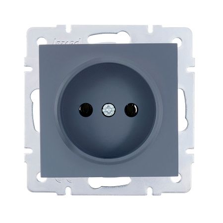 Розетка Lezard Vesna встраиваемая графит (742-3488-121B) розетка 1 пост lezard leto пбт б з графит