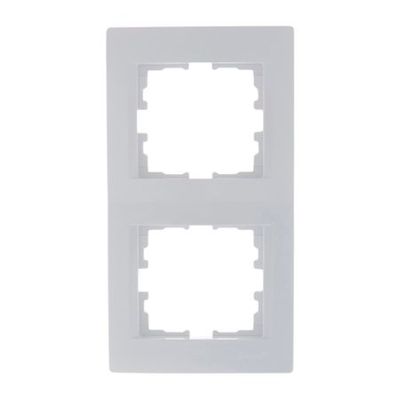 Рамка Lezard Karina двухместная белая (707-0200-152)