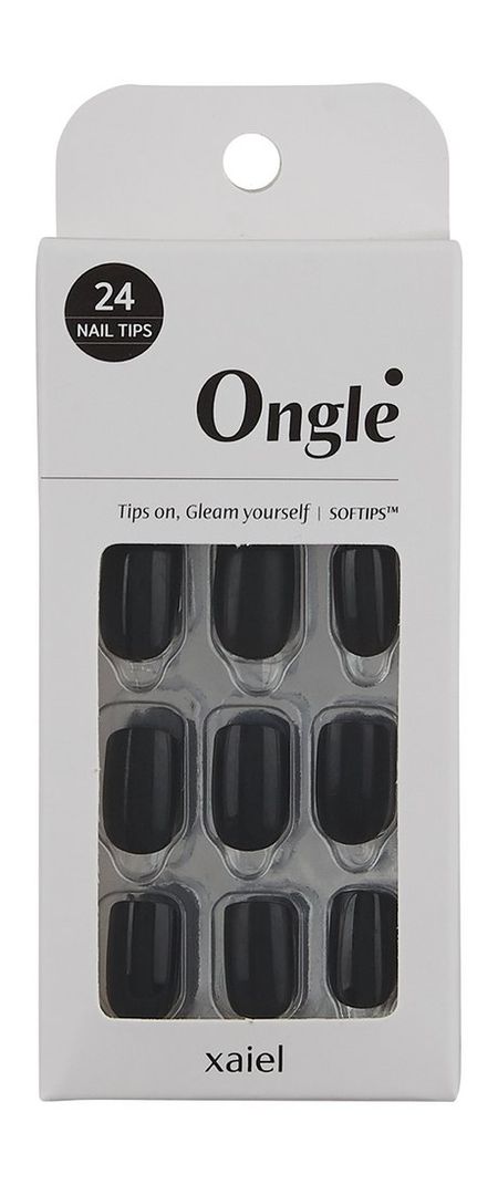 Ongle Nail Tips Set Black Mystery пластырь гидроколлоидный веллфит 3 7см х 5 5см 6