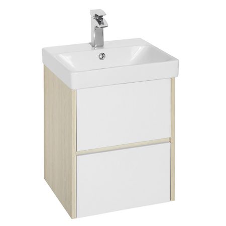 Тумба под раковину Aquaton Сканди 55 см подвесная белая/дуб верона (1A251701SDB20) адриана мэзер убивая ноябрь