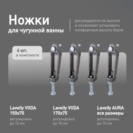 Ножки для ванны чугунной Lavelly