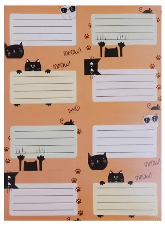 Наклейки для тетрадей 24шт 