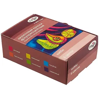 Краски акриловые 6цв  20мл 