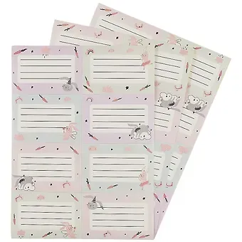 Наклейки для тетрадей 24шт 