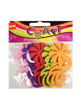 Набор для творчества Вырубки из фетра однослойные, цветок на ветке, 5шт