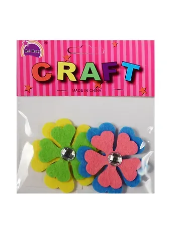 Наборы из фетра в пакете с хедером Цветочек с камушком (11-21136-1)