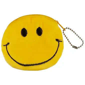 Косметичка-кошелек Смайлик 10см (текстиль) 12-12095-SM-01