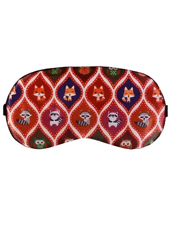 Маска для сна Узоры сова лиса енот (коробка) 12-37534-SM-5