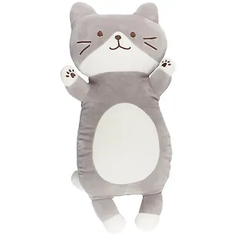 Мягкая игрушка «Кот серый на спине», 45-50 см