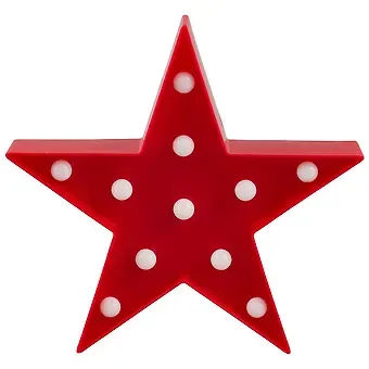 Светильник LED Звезда (пластик) 24,8*23,5/24,8*24,8см (12-06630-Y015)