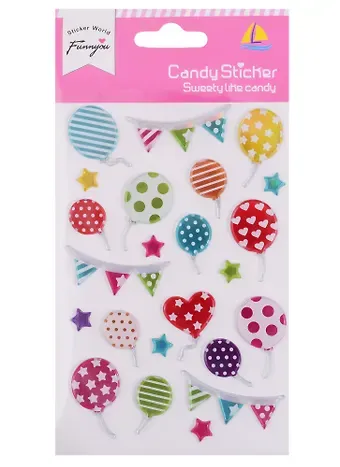 Наклейки акрилл Шарики