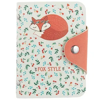Визитница Лисичка (20 карт) (PU) (11×8) (блистер) (12-11592-ZY-14)