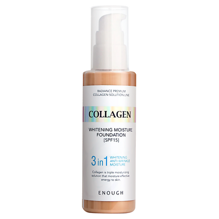Тональное средство ENOUGH Тональный крем для лица матовый Коллаген 3 в 1 gls глс коллаген животный капс 120