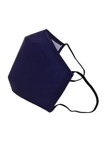 Маска защитная для лица (200х135мм) (р-р M) (спанбонд) (синяя)