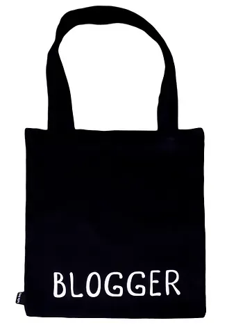 Сумка-шоппер Blogger черная, текстиль 40см.*32см.