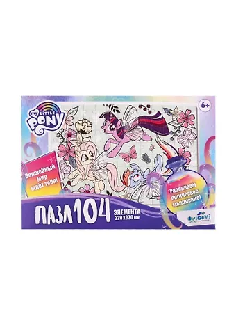 Пазл Пони В цветах ORIGAMI/Оригами 104эл 05709