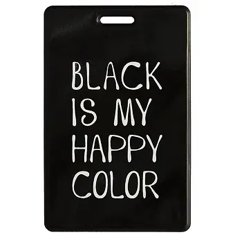 Чехол для карточек Black is my happy color (ДГ2021-283)