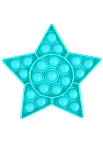 Игрушка-антистресс с пузырьками Звездочка (13см) (7 цв. микс) (S0215-7) (3+) (упаковка)