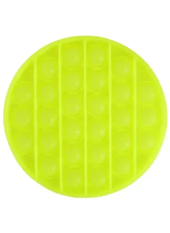 Игрушка-антистресс с пузырьками Круг (свет. в темноте (5 цв.микс) (12см) (S0215-19) (3+)