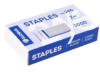 Скобы №24/6 1000 штук, Глобус