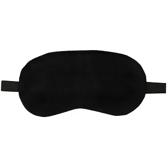 Маска для сна черная (плюш) (пакет)