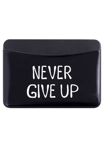 Чехол для карточек горизонтальный Never give up