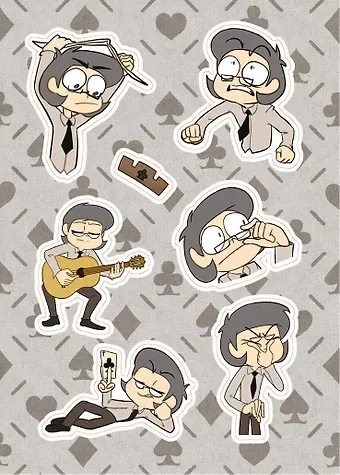 Лист Стикеров 13 Карт: Куромаку. Земля Королей