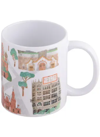 Кружка Карта Москвы (оформление 2) (керамика) (330мл) (Magniart)