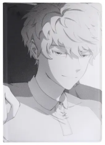 Обложка для паспорта Аниме Синтонимы Персонаж Портрет (ч/б) (Медина Мирай) (ПВХ бокс) (ОП2022-386)