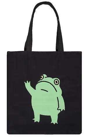 Сумка-шоппер на молнии Лягушка (38х35) (текстиль, флис) (12-11522-202303-5) Bookvalno