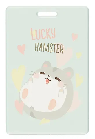 Чехол для карточек вертикальный Хомячок Lucky Hamster (ДК2024-464)