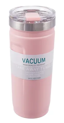 Термостакан Персиковый (пластик/металл) (710мл) (12-07599-M7)