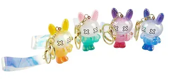 Брелок Кролик перламутровый (прозрачный) (ПВХ) (8см) (12-05149-A027) Bookvalno