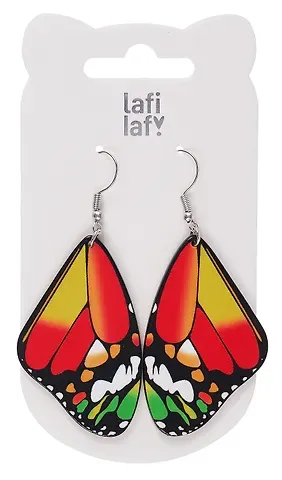 Сережки Крылья бабочки (павлиний глаз) (акрил) (12-9165-202407-B3)