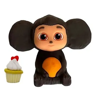 Фигурка Чебурашка, с аксессуаром клубничный маффин, Funky Toys, (4х11х13), (CHE2403-1)