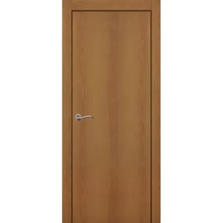 Дверь межкомнатная глухая 80x200 см финиш бумага цвет орех без замка, без петель