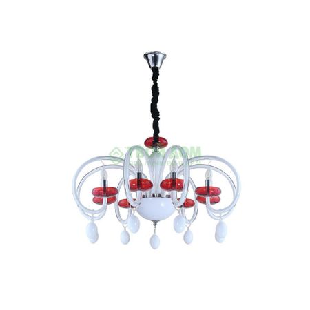 Люстра подвесная LuceSolara Classico (5026/8White/Red)