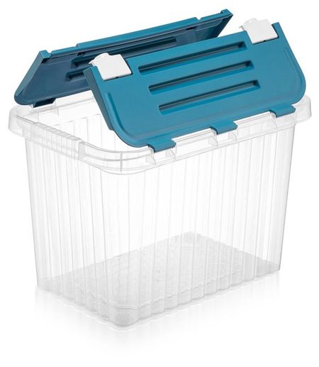 Ящик для хранения Actuel со створками прозрачный микс, 26 л