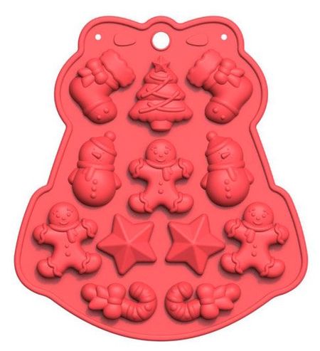 Форма для конфет Actuel красная, 17,3х15,6 см