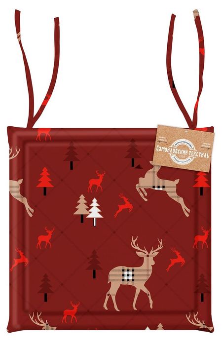 Подушка под стул Самойловский Текстиль Карибу, 40х40 см