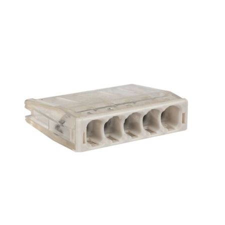 Клемма на 5 проводов EKF PROxima СМК 2273-245 0,5-2,5 кв.мм самозажимная с пастой (5 шт.) (plc-smk-2273-245b)