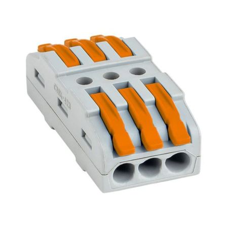 Клемма на 6 проводов EKF PROxima СМК 222-423 0,08-4 кв.мм с рычажками без пасты (25 шт.) (plc-smk-423)