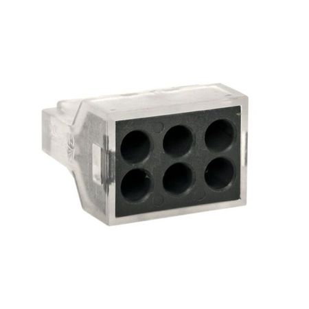 Клемма на 6 проводов EKF PROxima СМК 773-106 1-2,5 кв.мм самозажимная с пастой (50 шт.) (plc-smk-106)