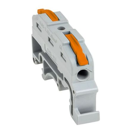 Клемма на 2 провода EKF PROxima СМК 222-421 0,08-4 кв.мм с рычажками без пасты (25 шт.) (plc-smk-421-din)