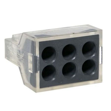 Клемма на 6 проводов EKF PROxima СМК 773-106 1-2,5 кв.мм самозажимная с пастой (5 шт.) (plc-smk-106b)