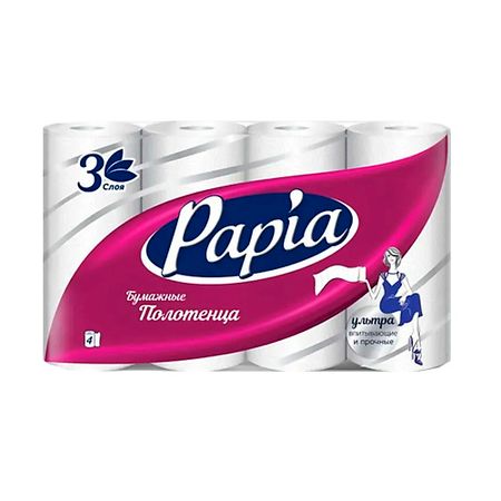 Бумажное полотенце PAPIA Бумажные полотенца в рулоне 3 слоя китайские чайные полотенца