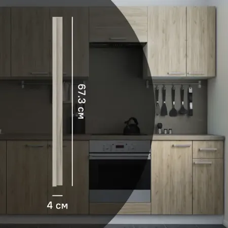 Угол для кухонного шкафа Дейма темная 4x67.3 см ЛДСП цвет коричневый глен кук темная война