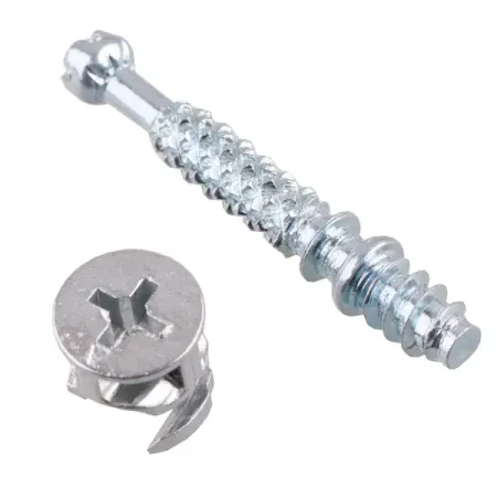 Набор эксцентриковых стяжек 12x34 мм сталь цвет серебро 4 шт.