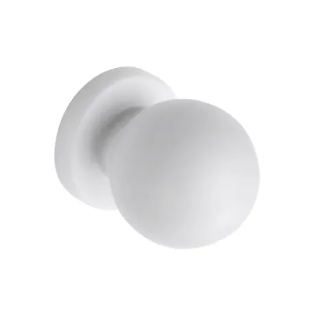Мебельная ручка-кнопка Edson 22501 25 мм белая длинная рукоятка гайки m5 m16 алюминиево медного сплава